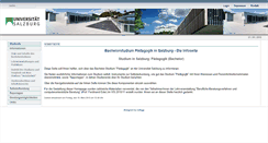 Desktop Screenshot of pbt.sbg.ac.at