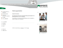 Tablet Screenshot of maintenance.sbg.ac.at